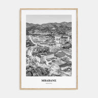 Mbabane Portrait B&W Poster