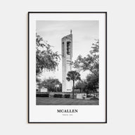 McAllen Portrait B&W Poster
