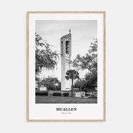 McAllen Portrait B&W Poster