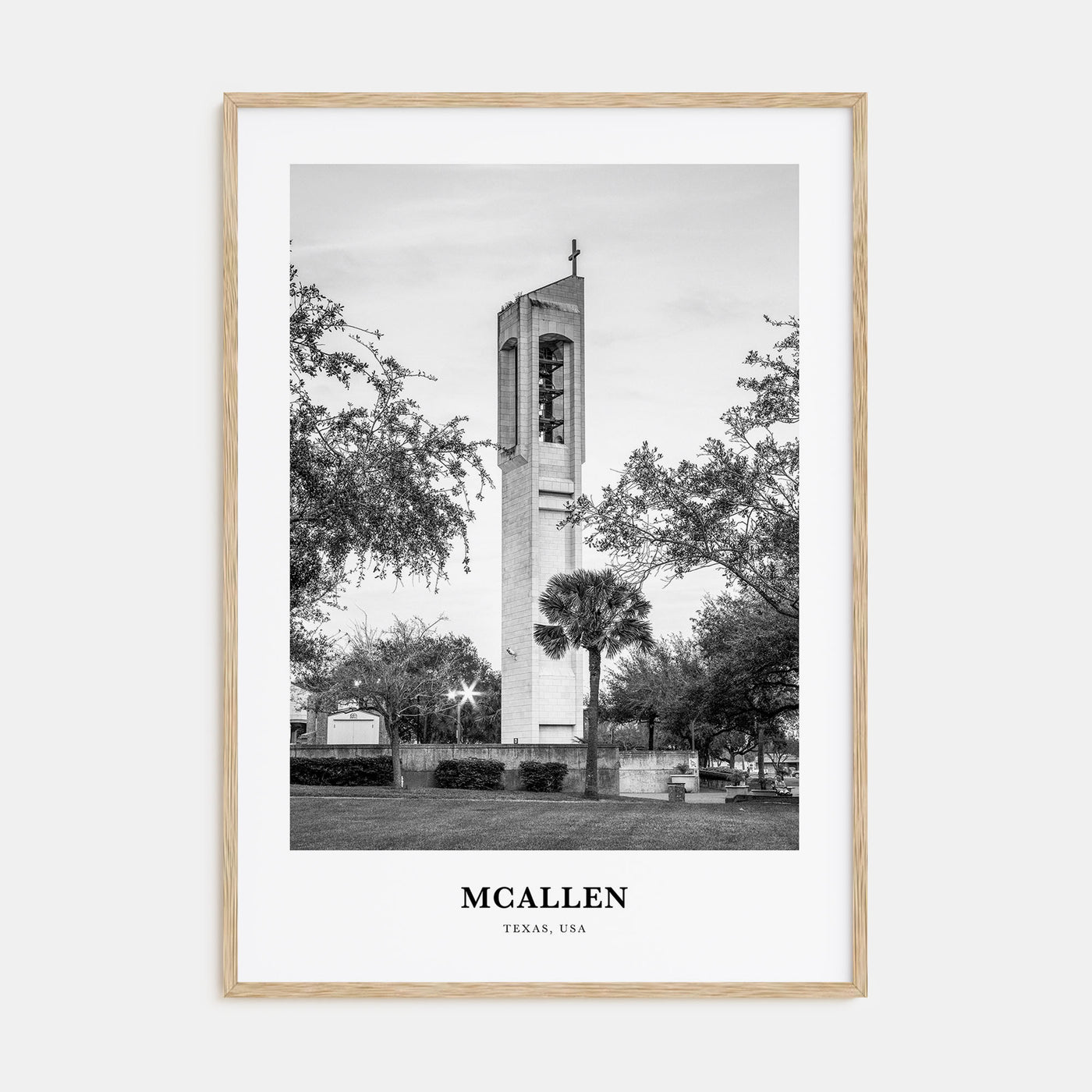 McAllen Portrait B&W Poster