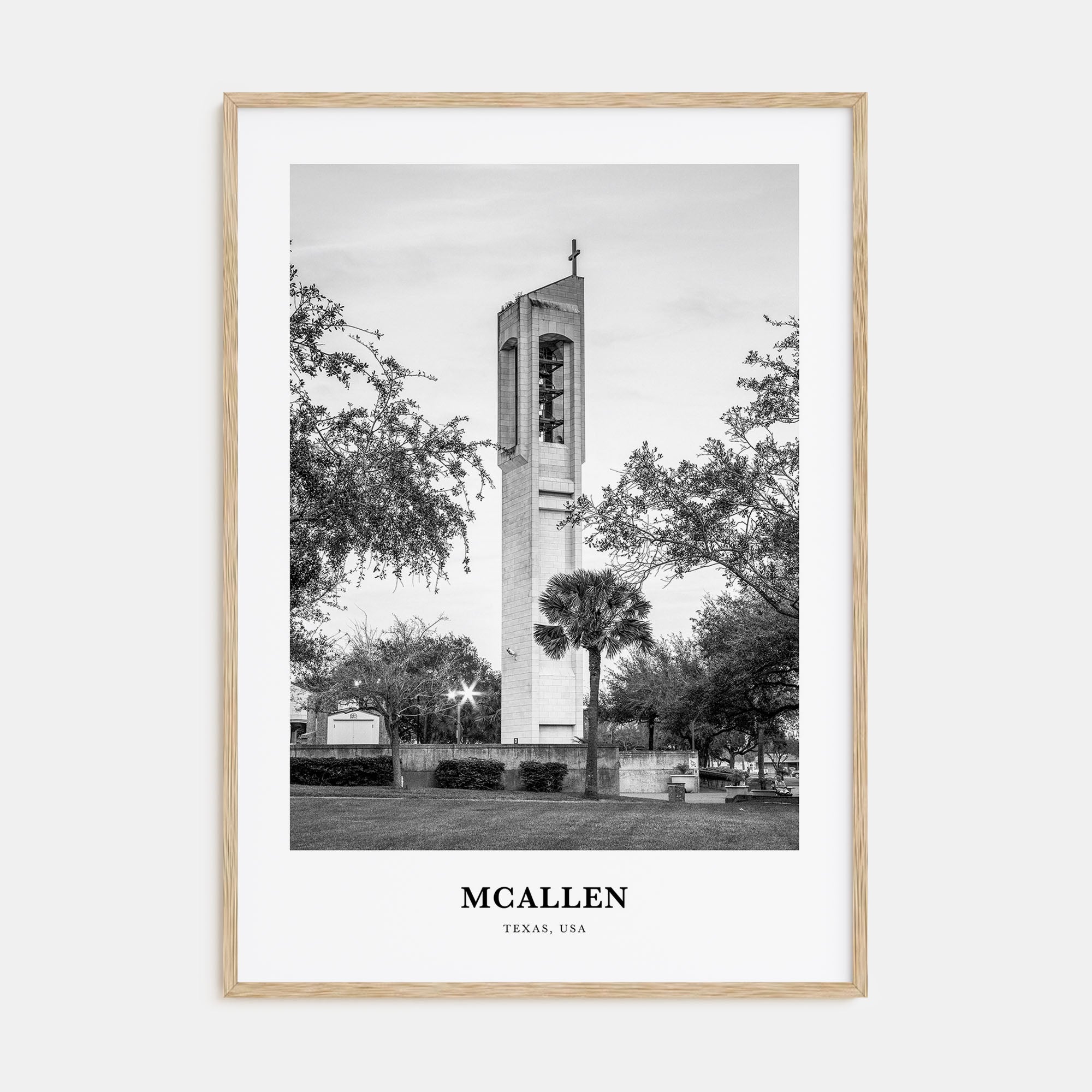 McAllen Portrait B&W Poster