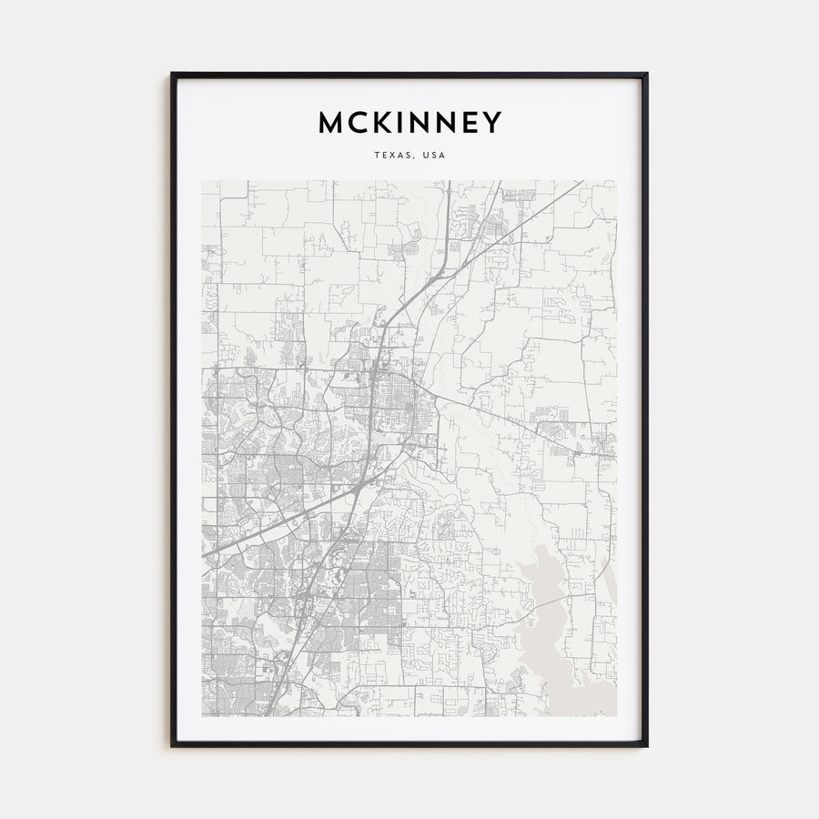 McKinney Map Portrait Poster