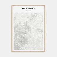 McKinney Map Portrait Poster