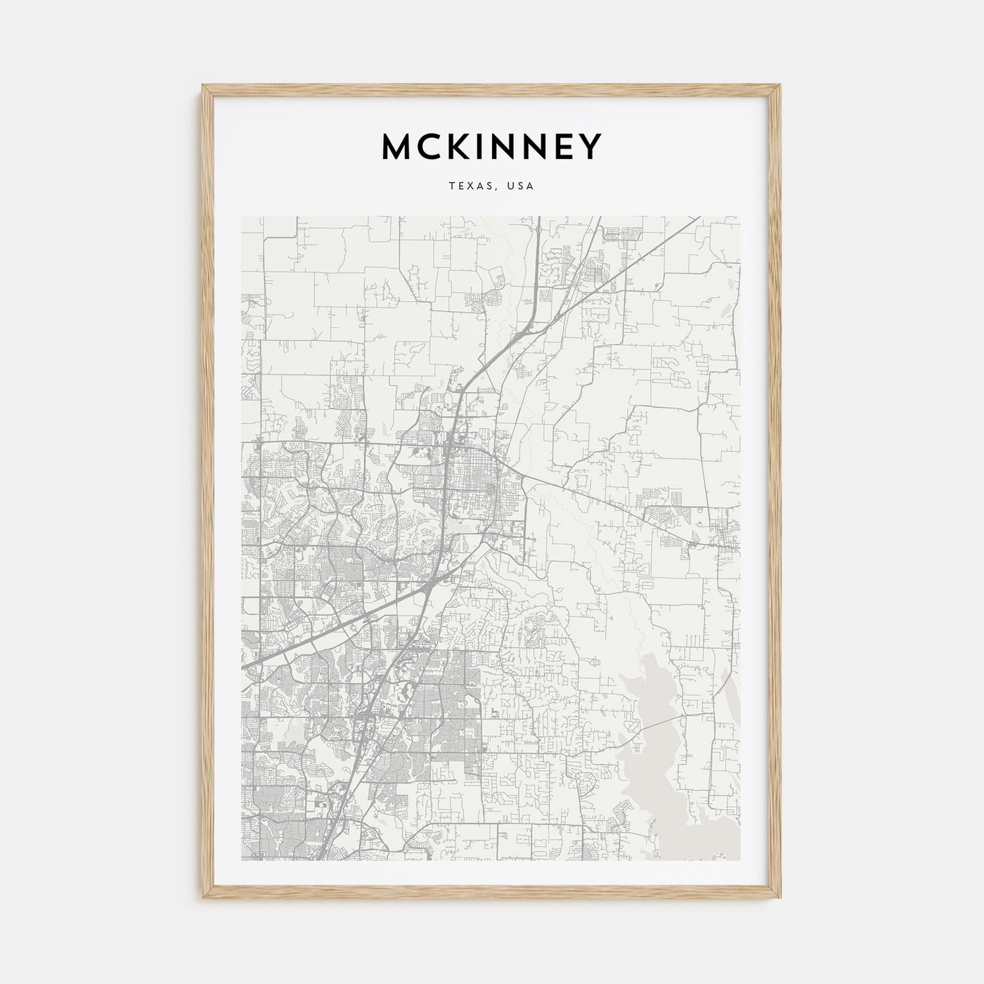 McKinney Map Portrait Poster