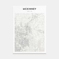 McKinney Map Portrait Poster