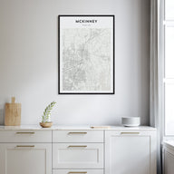 McKinney Map Portrait Poster