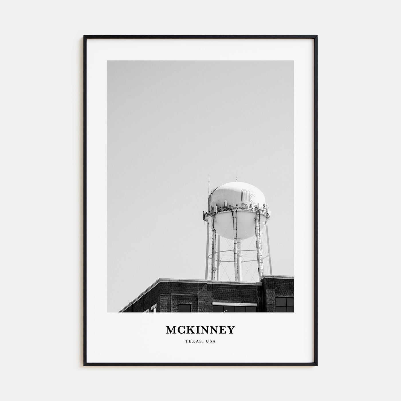 McKinney Portrait B&W Poster