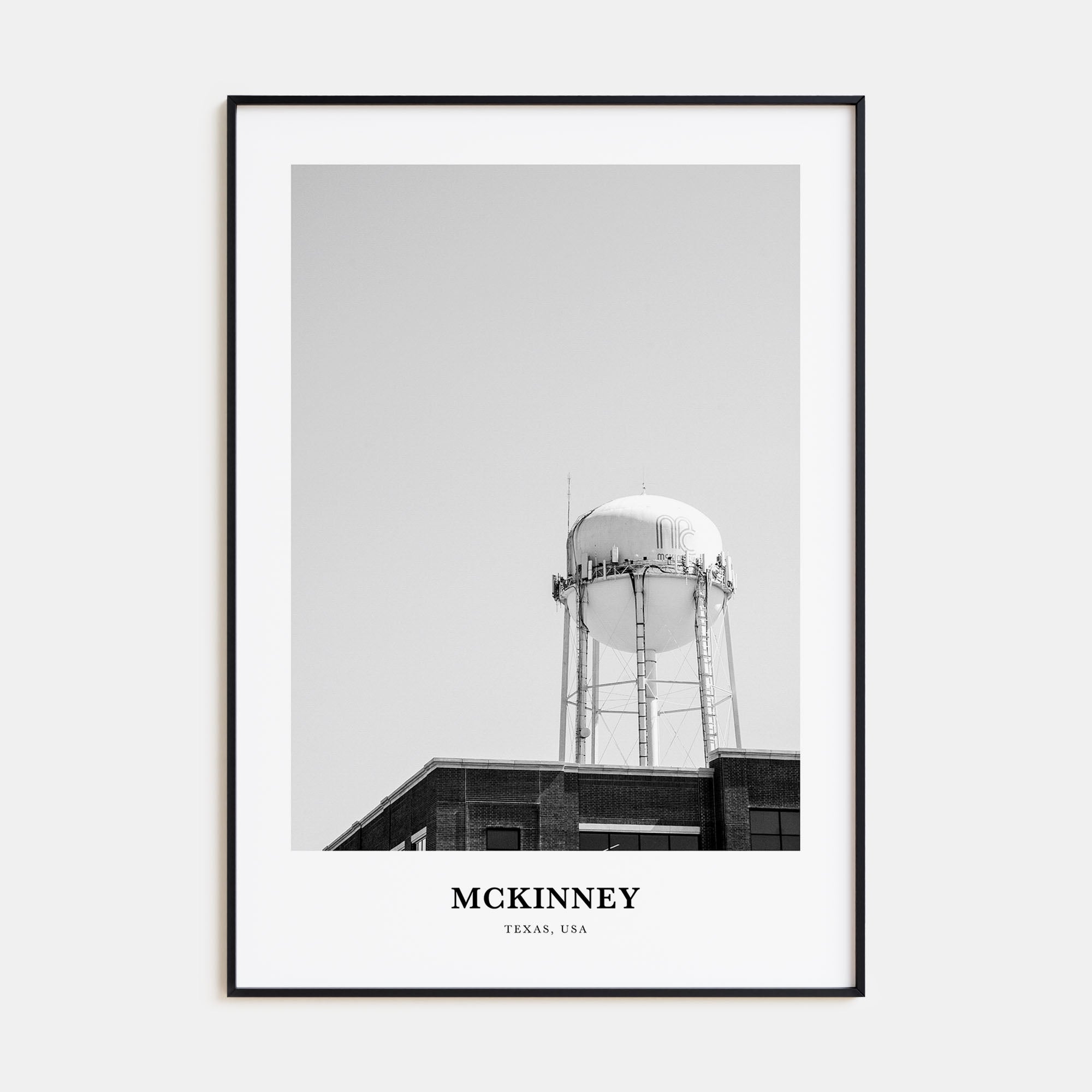 McKinney Portrait B&W Poster