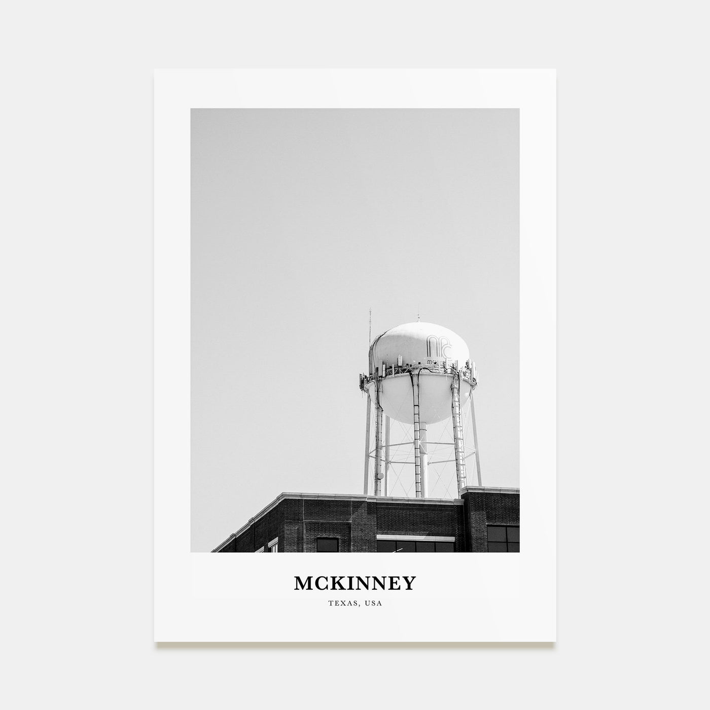 McKinney Portrait B&W Poster
