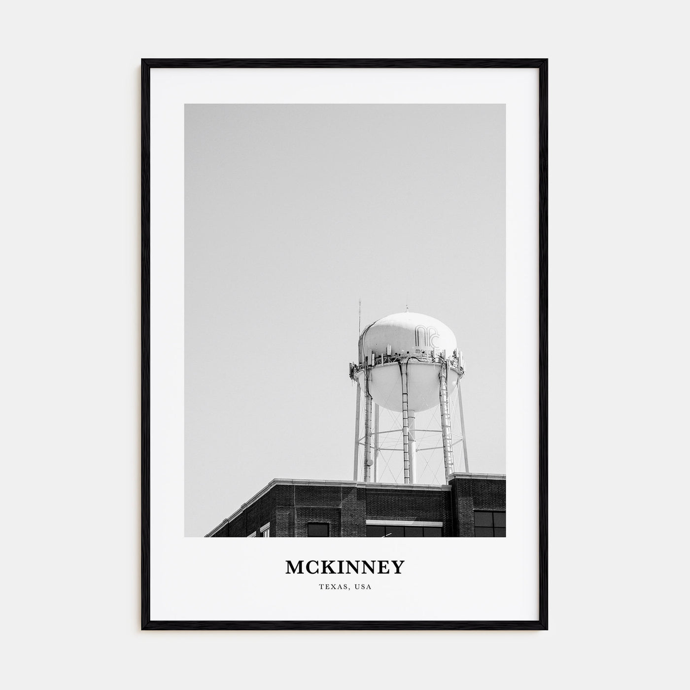 McKinney Portrait B&W Poster