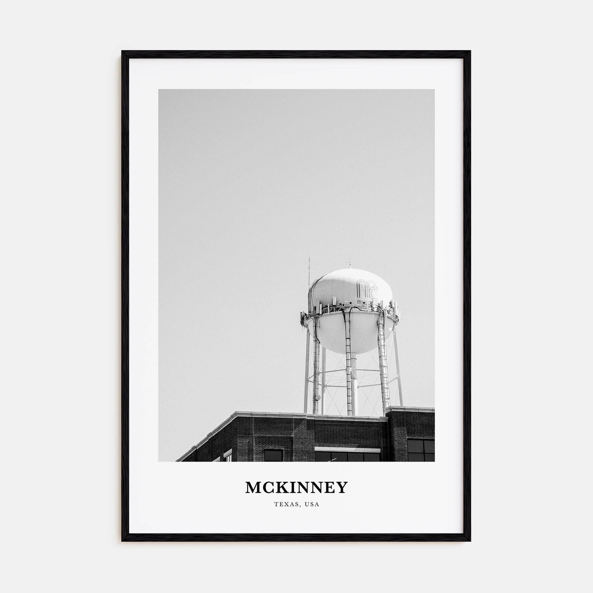 McKinney Portrait B&W Poster
