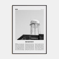 McKinney Travel B&W Poster