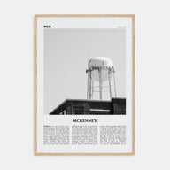 McKinney Travel B&W Poster
