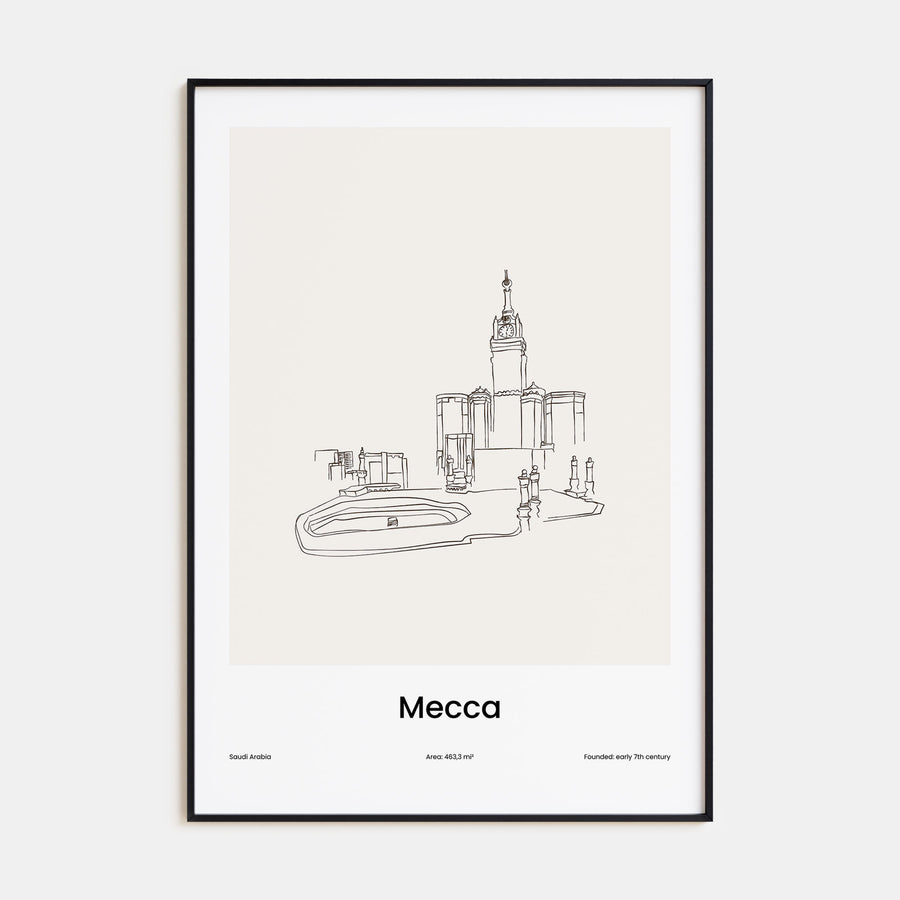 Mecca Drawn Poster