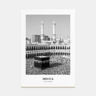 Mecca Portrait B&W Poster