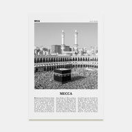 Mecca Travel B&W Poster