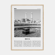 Mecca Travel B&W Poster