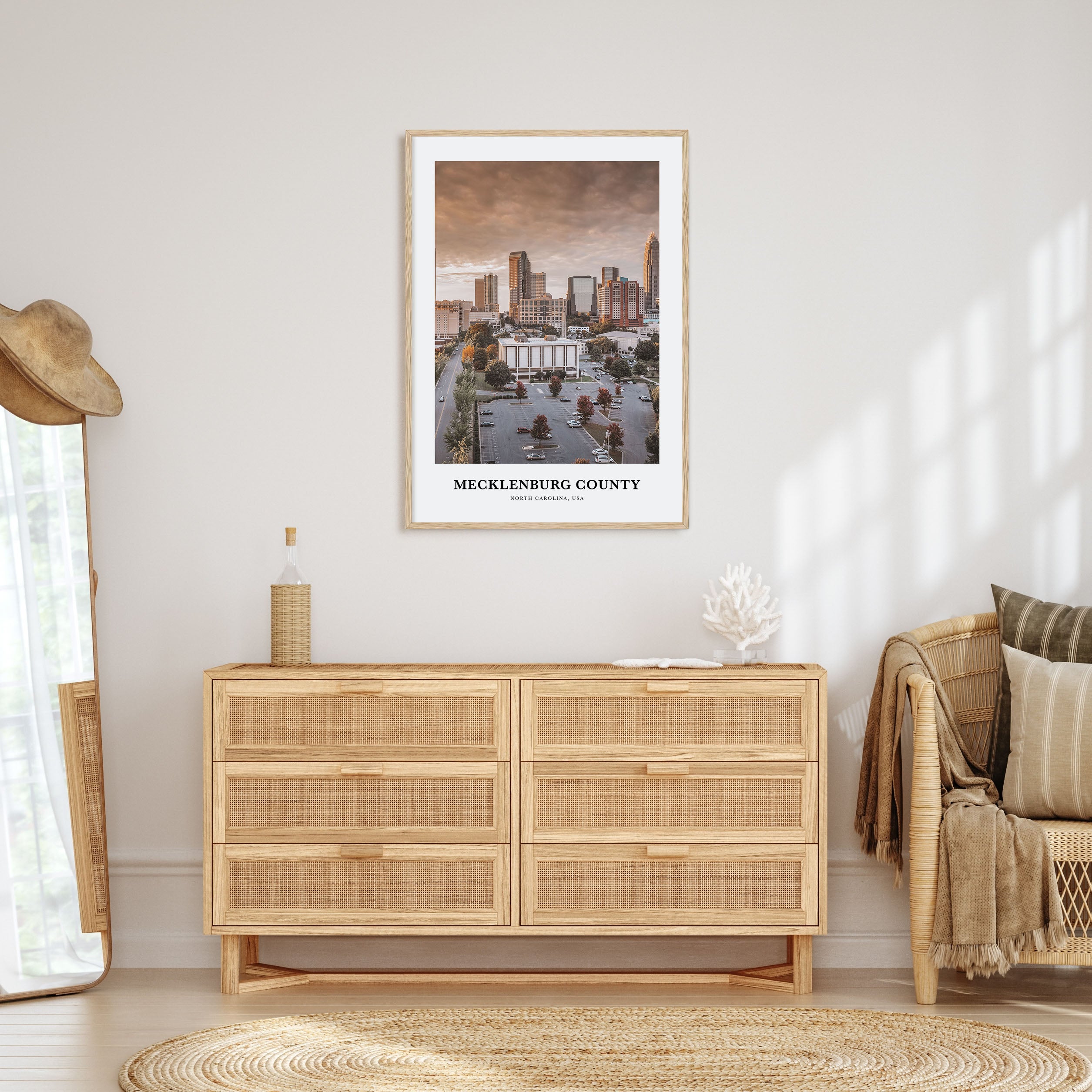 Mecklenburg County Portrait Color Poster