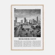 Mecklenburg County Travel B&W Poster