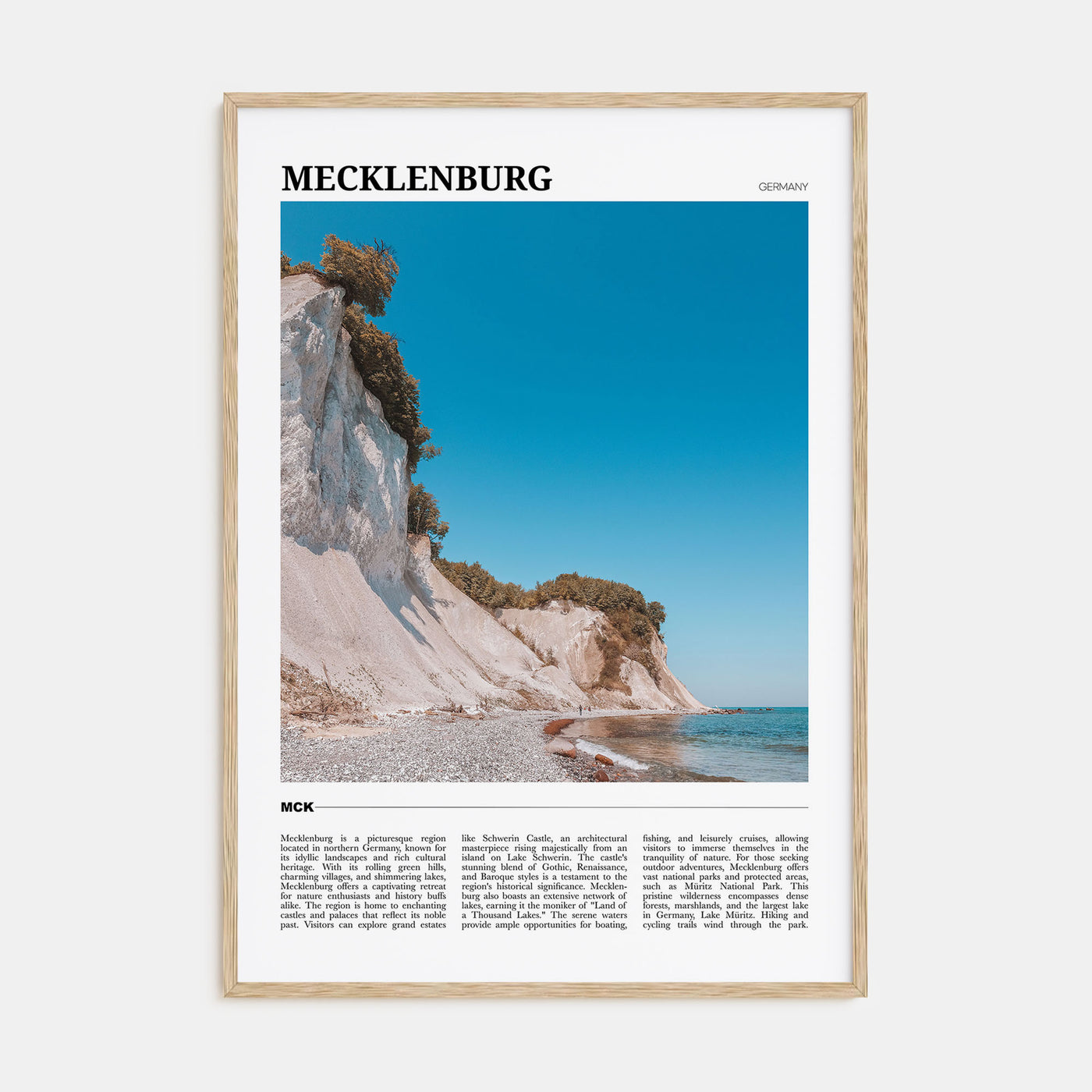 Mecklenburg-Vorpommern Travel Color Poster