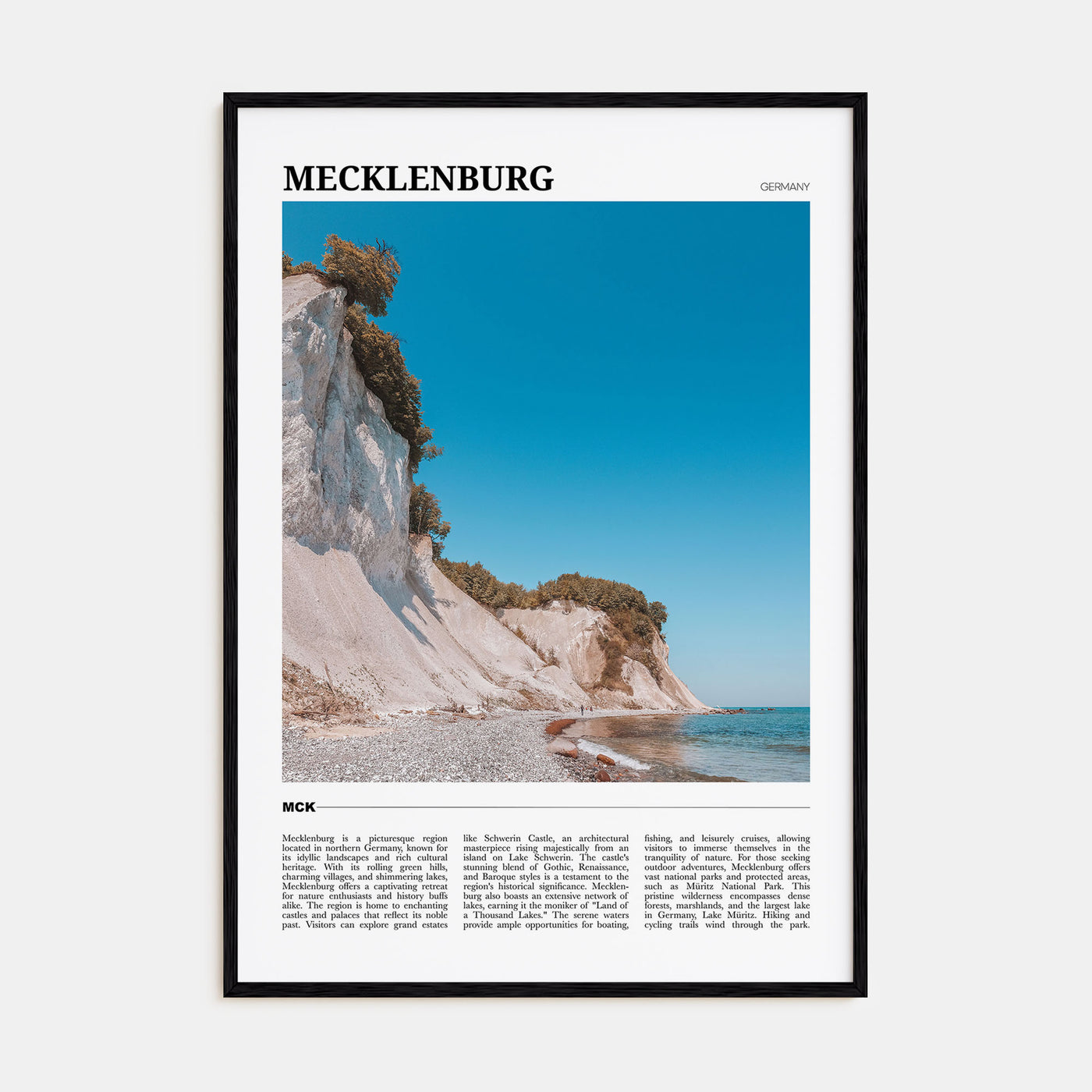 Mecklenburg-Vorpommern Travel Color Poster