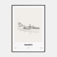 Medellín Drawn Poster