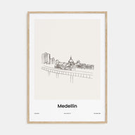 Medellín Drawn Poster