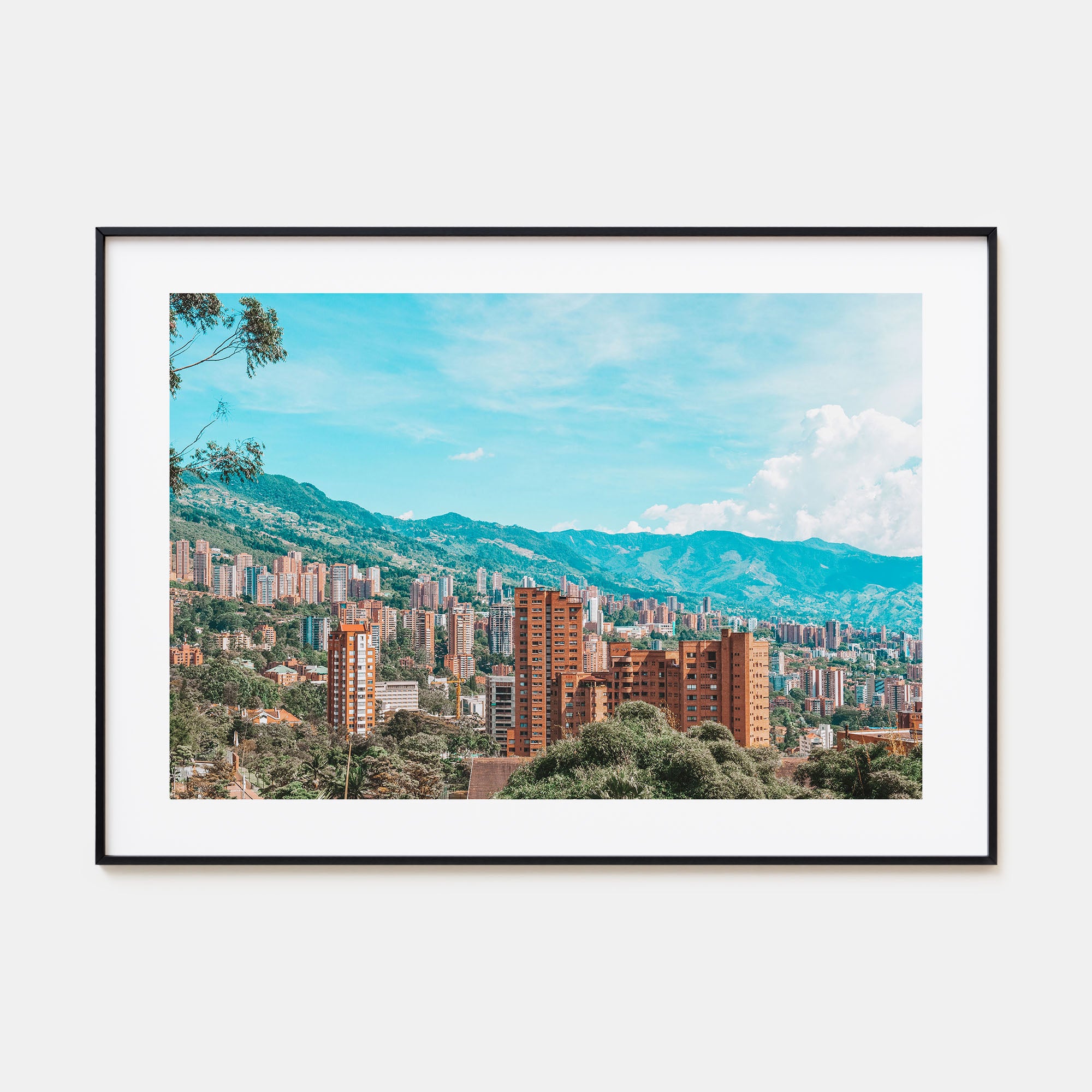 Medellín Landscape Color Poster
