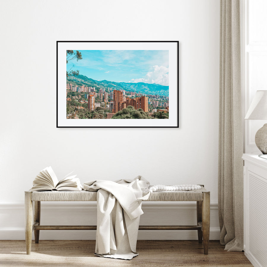 Medellín Landscape Color Poster