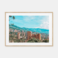 Medellín Landscape Color Poster
