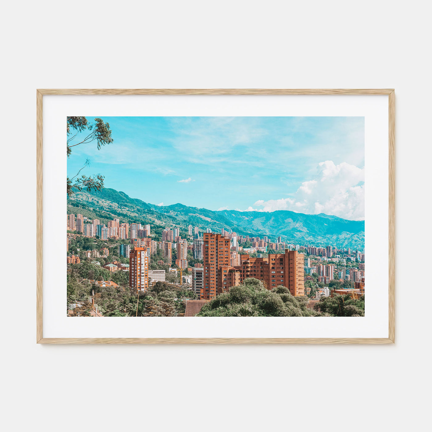 Medellín Landscape Color Poster