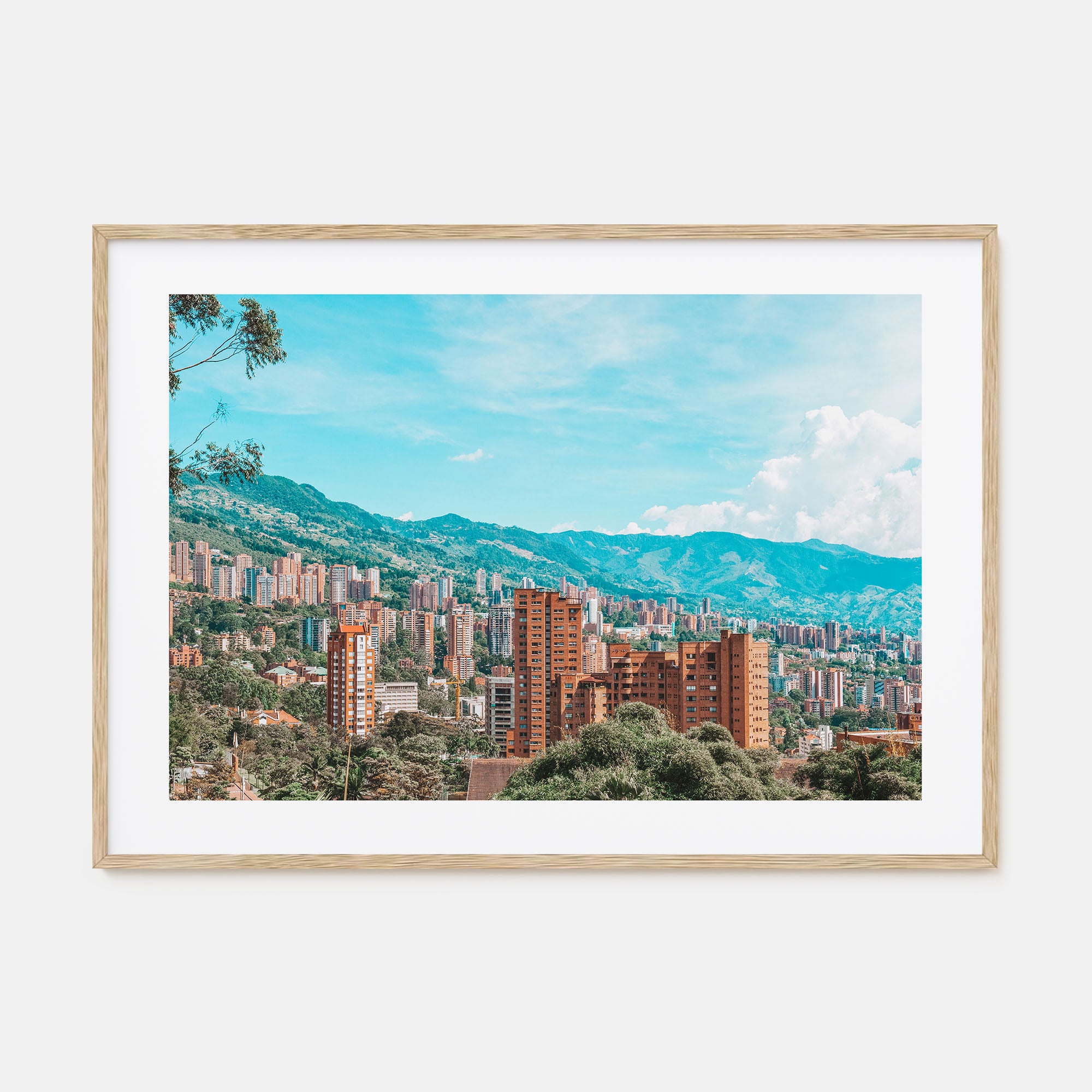 Medellín Landscape Color Poster