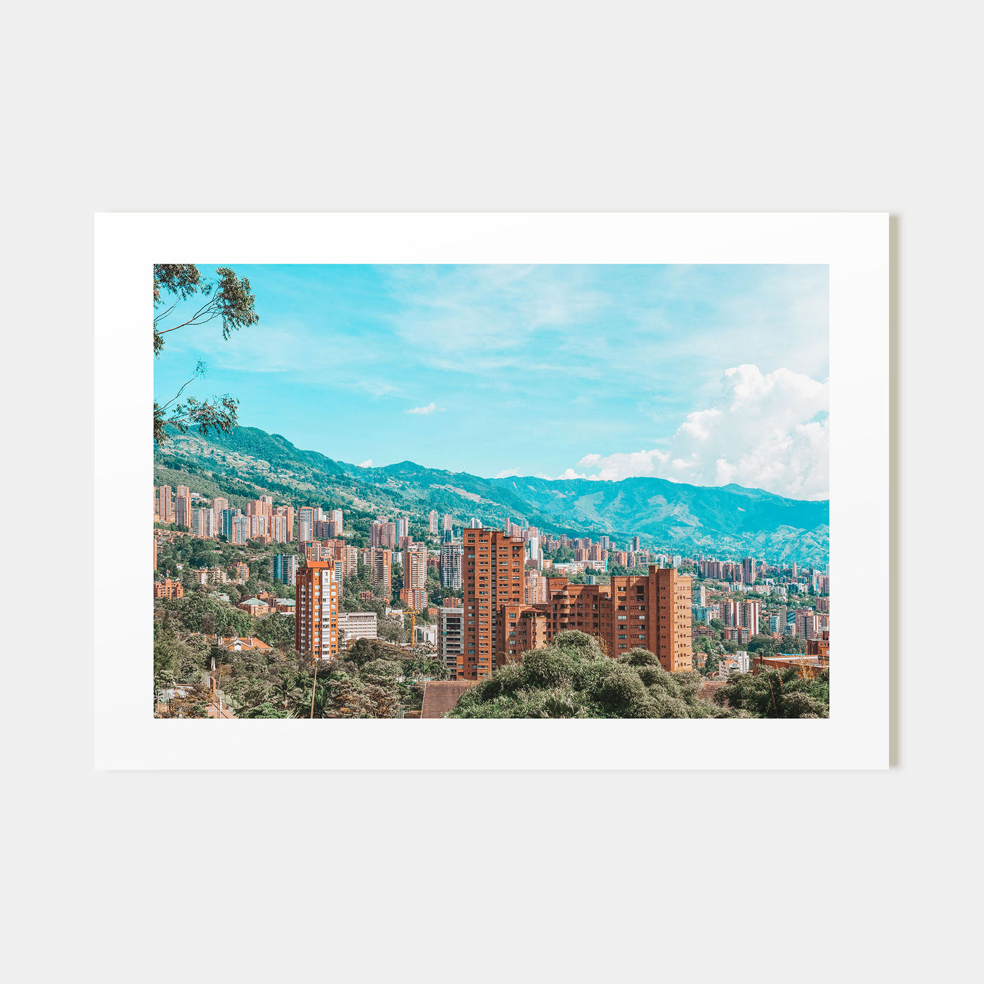 Medellín Landscape Color Poster