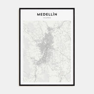 Medellín Map Portrait Poster