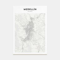 Medellín Map Portrait Poster