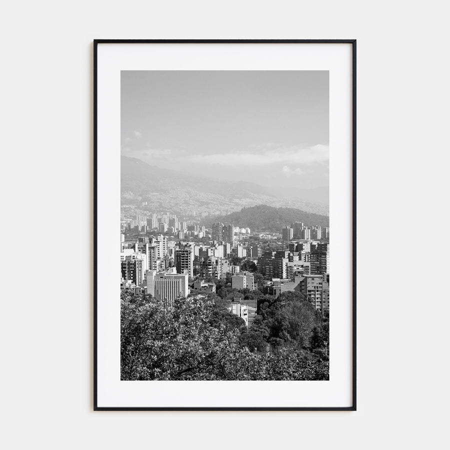 Medellín Photo B&W Poster