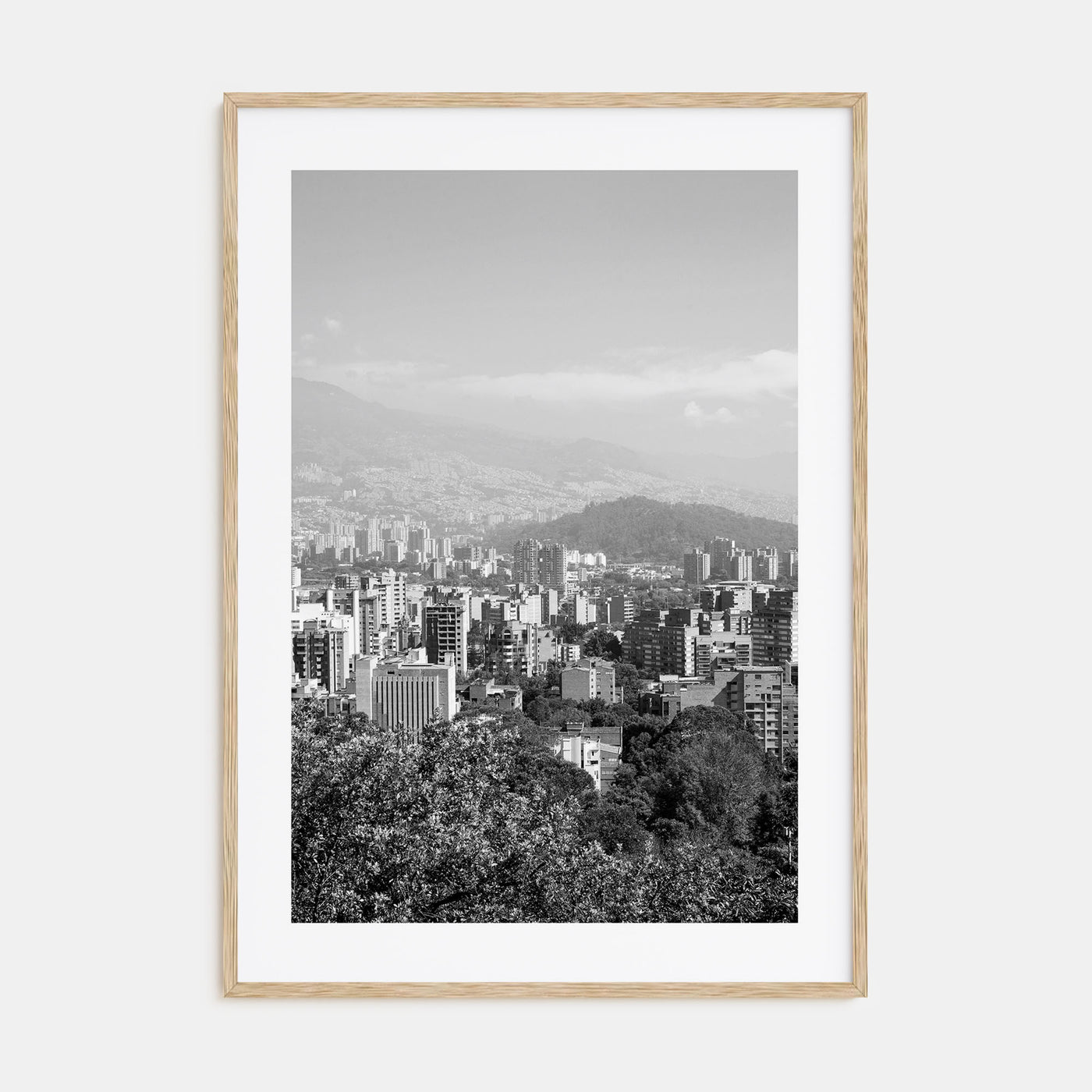 Medellín Photo B&W Poster