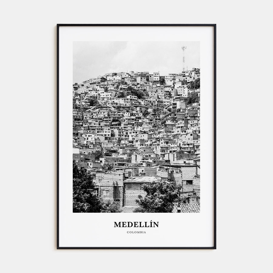 Medellín Portrait B&W No 1 Poster