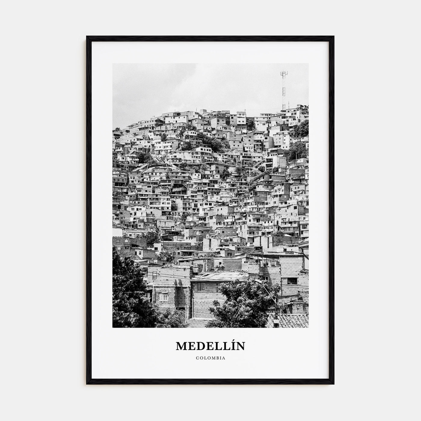Medellín Portrait B&W No 1 Poster