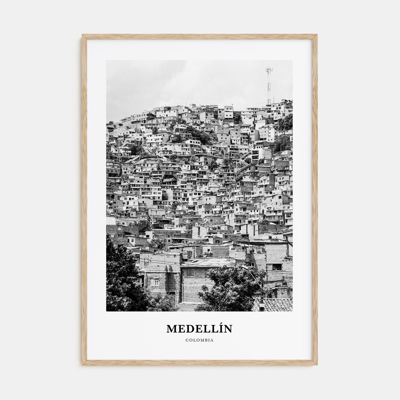 Medellín Portrait B&W No 1 Poster