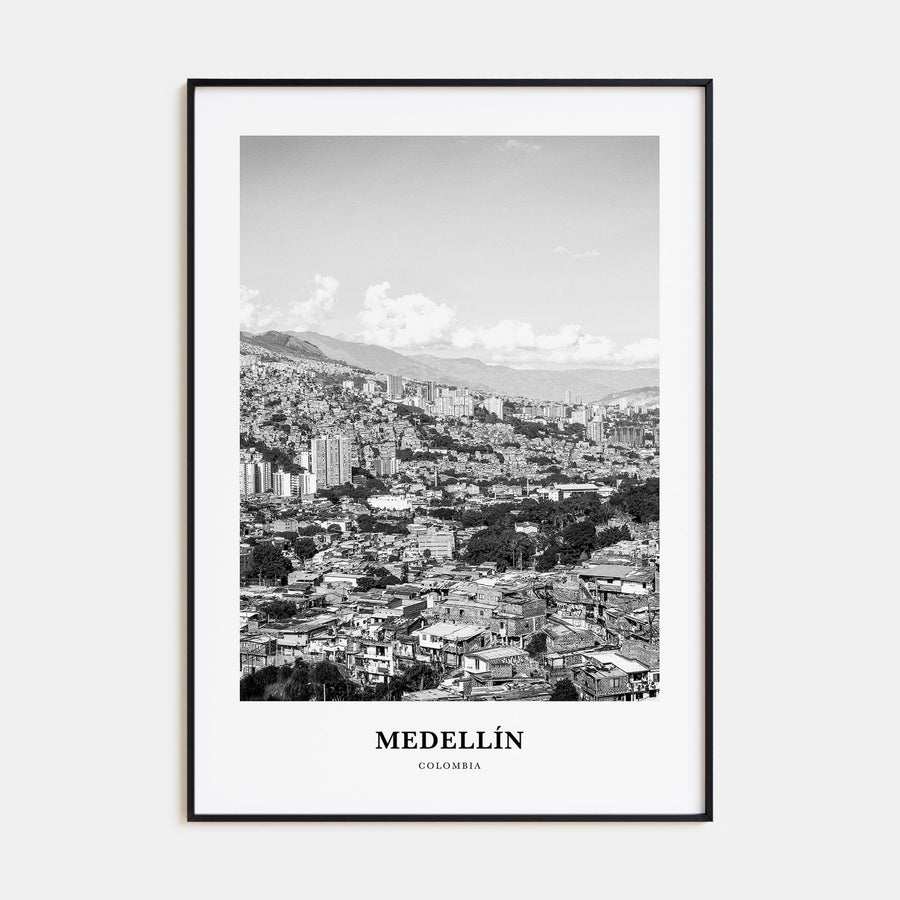 Medellín Portrait B&W No 2 Poster