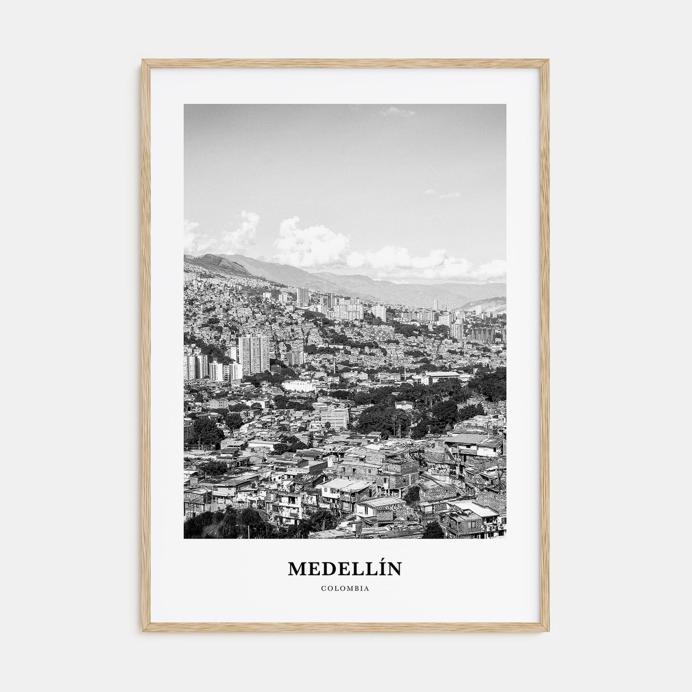 Medellín Portrait B&W No 2 Poster