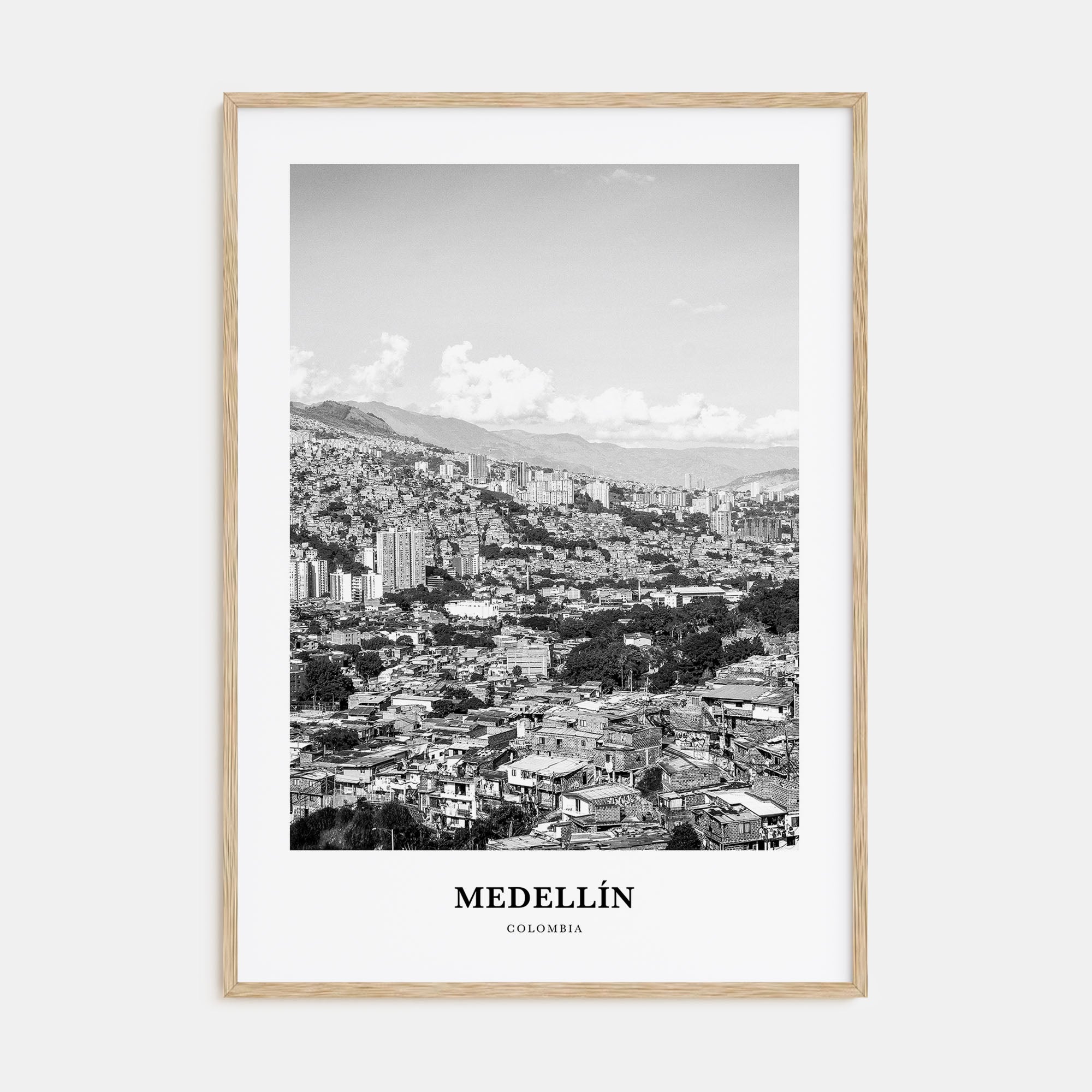 Medellín Portrait B&W No 2 Poster