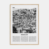Medellín Travel B&W No 2 Poster