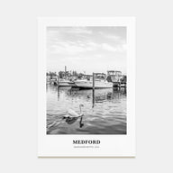 Medford, Massachusetts Portrait B&W Poster