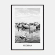 Medford, Massachusetts Portrait B&W Poster