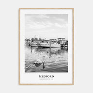 Medford, Massachusetts Portrait B&W Poster
