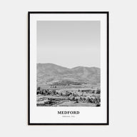 Medford, Oregon Portrait B&W Poster