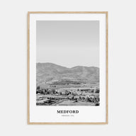 Medford, Oregon Portrait B&W Poster