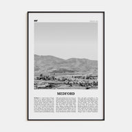 Medford, Oregon Travel B&W Poster